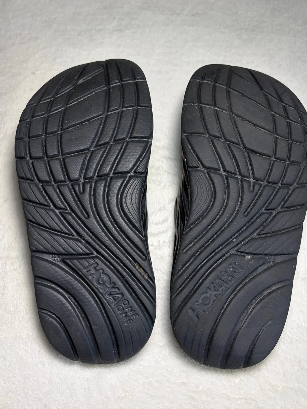 Hoka One One Men’s Black Slide Sandals with Ventilated Strap
